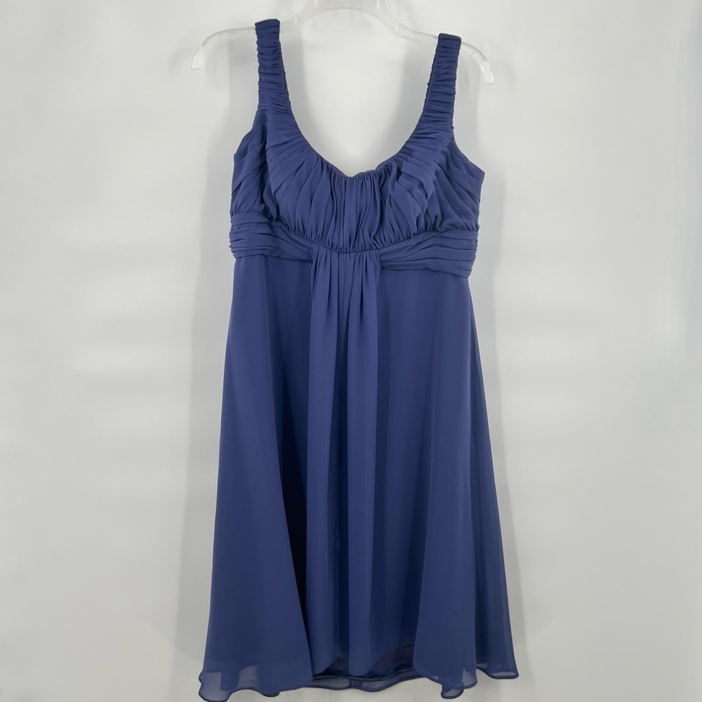 Badgley Mischka blue bridesmaid dress size 14 - Picture 1 of 8